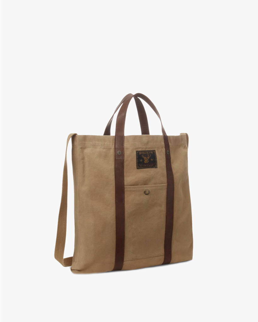 Canvas Leather Bag Camel