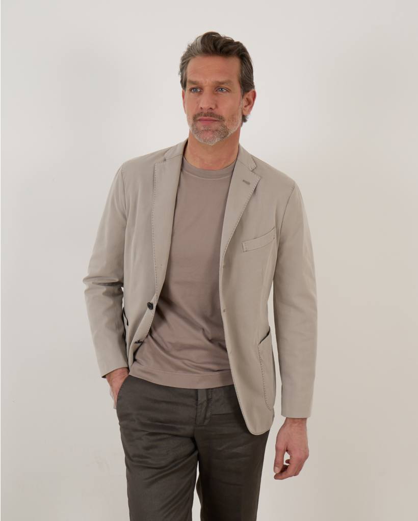 Cotton Tencel K-Jacket Taupe