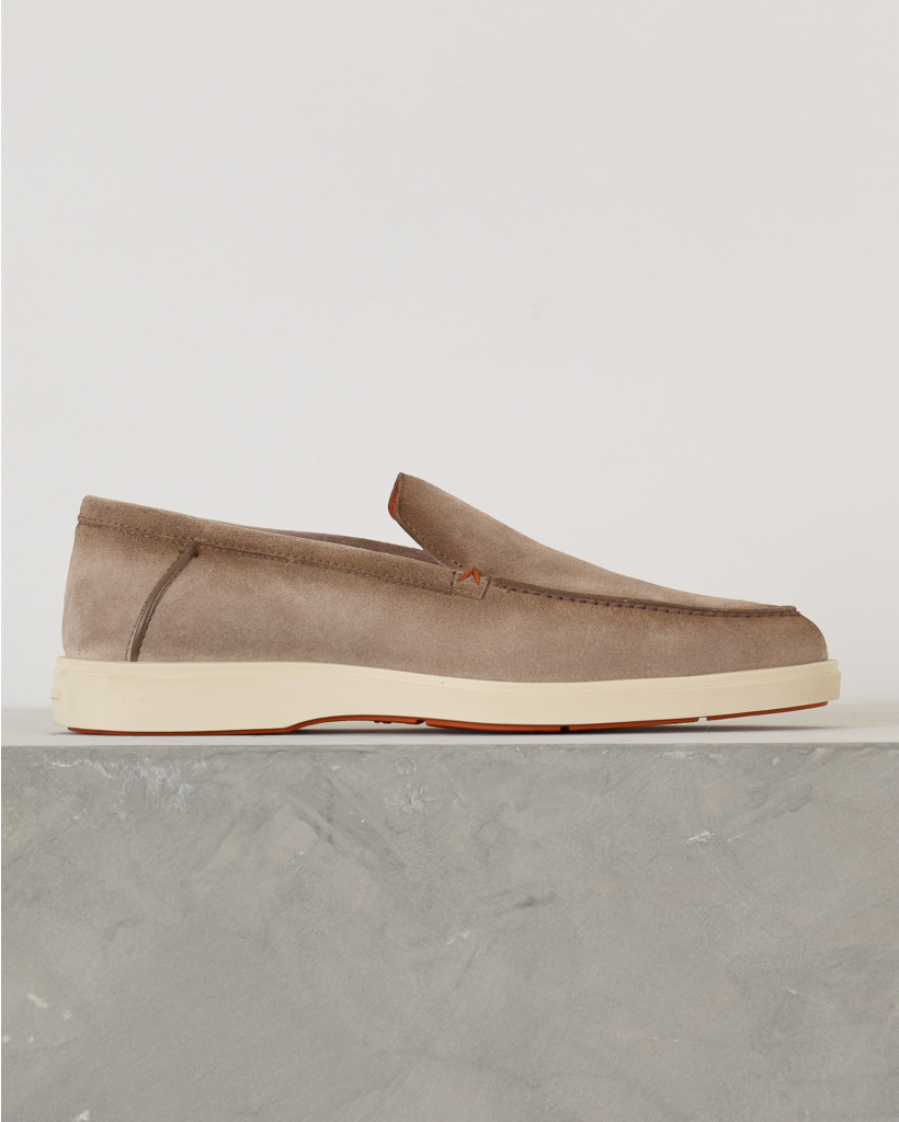Suede Loafer Taupe