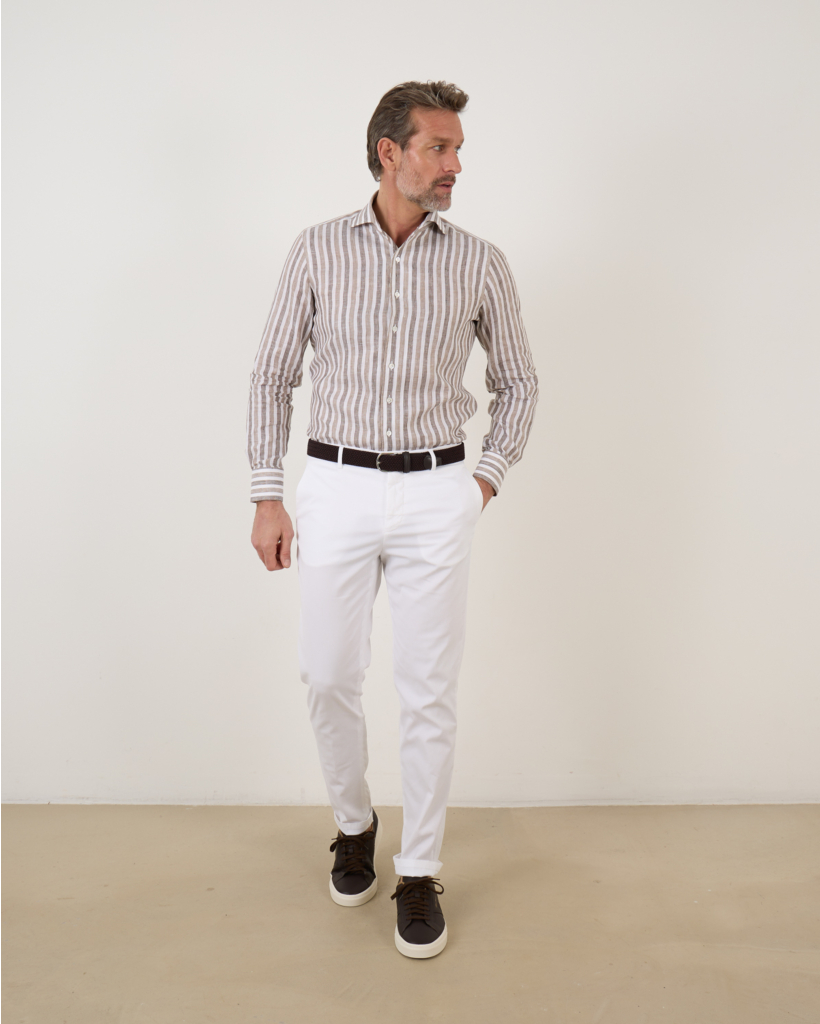 pantalon casual steekzak 6 white