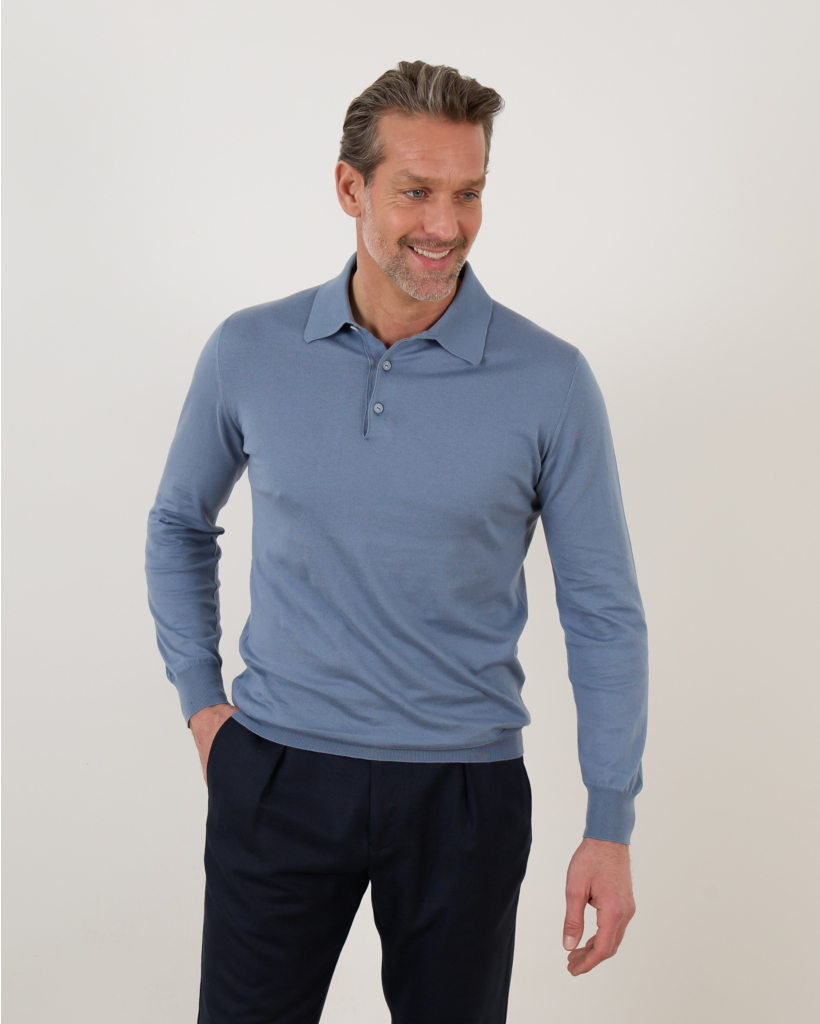 Pullover polo powder azur