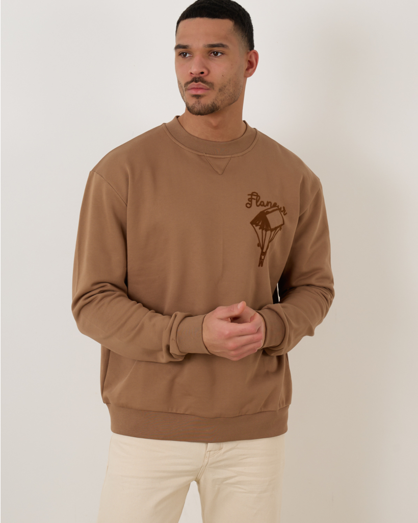 One For The Books Sweater Brown