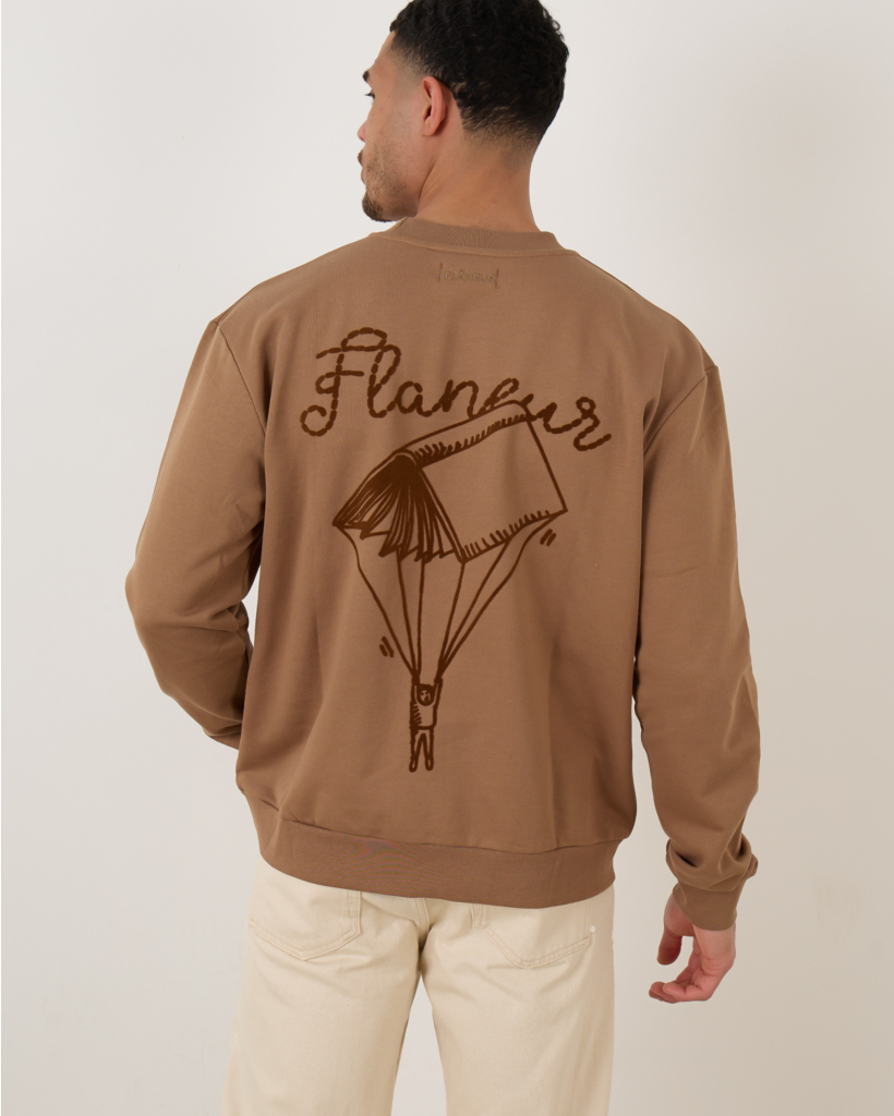 One For The Books Sweater Brown