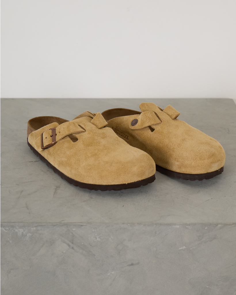 Boston suède instappers Latte Cream