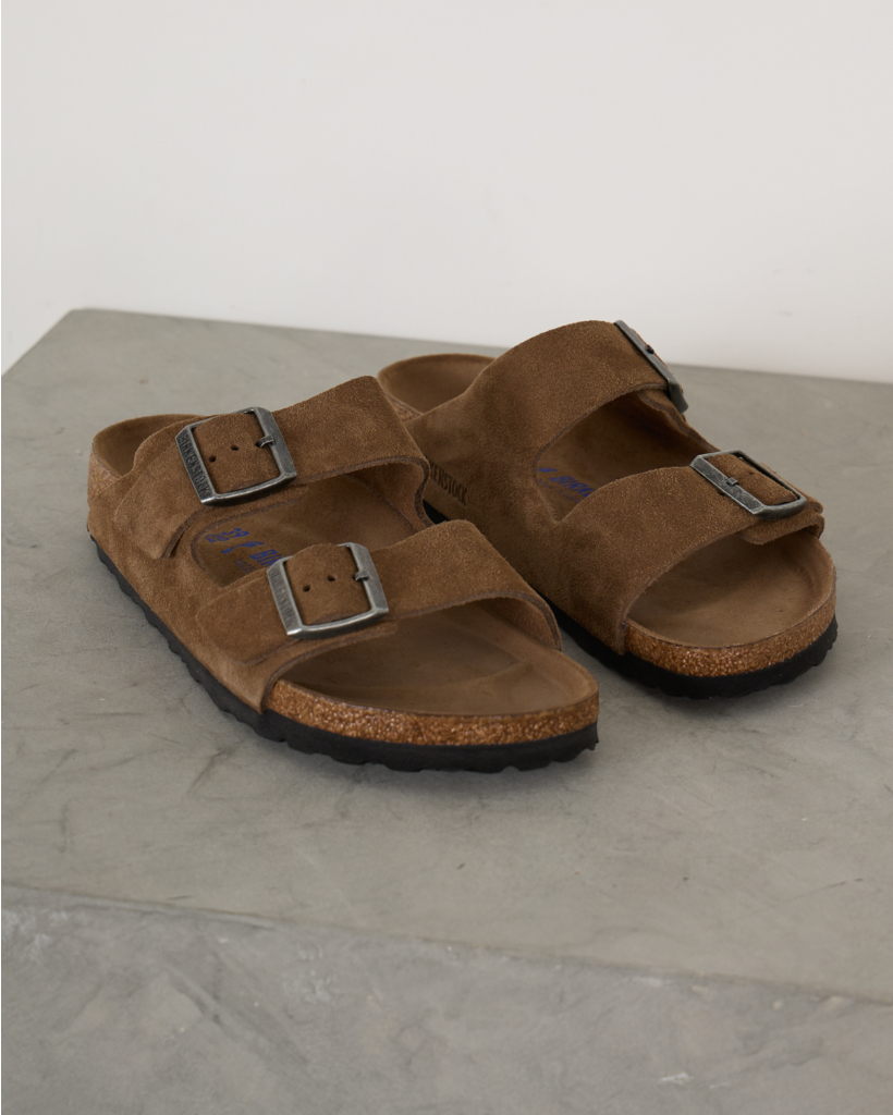 Men Arizona Soft Foedbed Sandalen Dark Tea Tonal