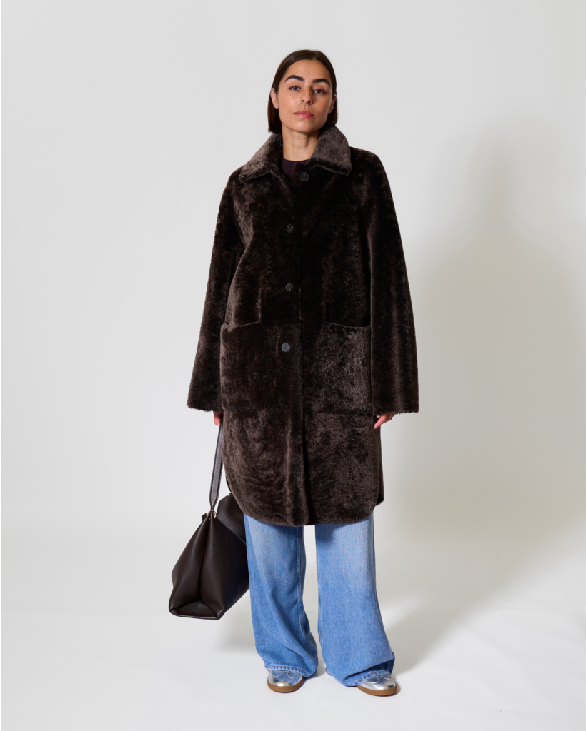 Zoey merinillo Alba Nappa Mantel Coffee Bean