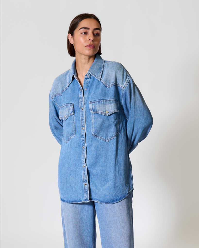 Lotta Western Blouse Script