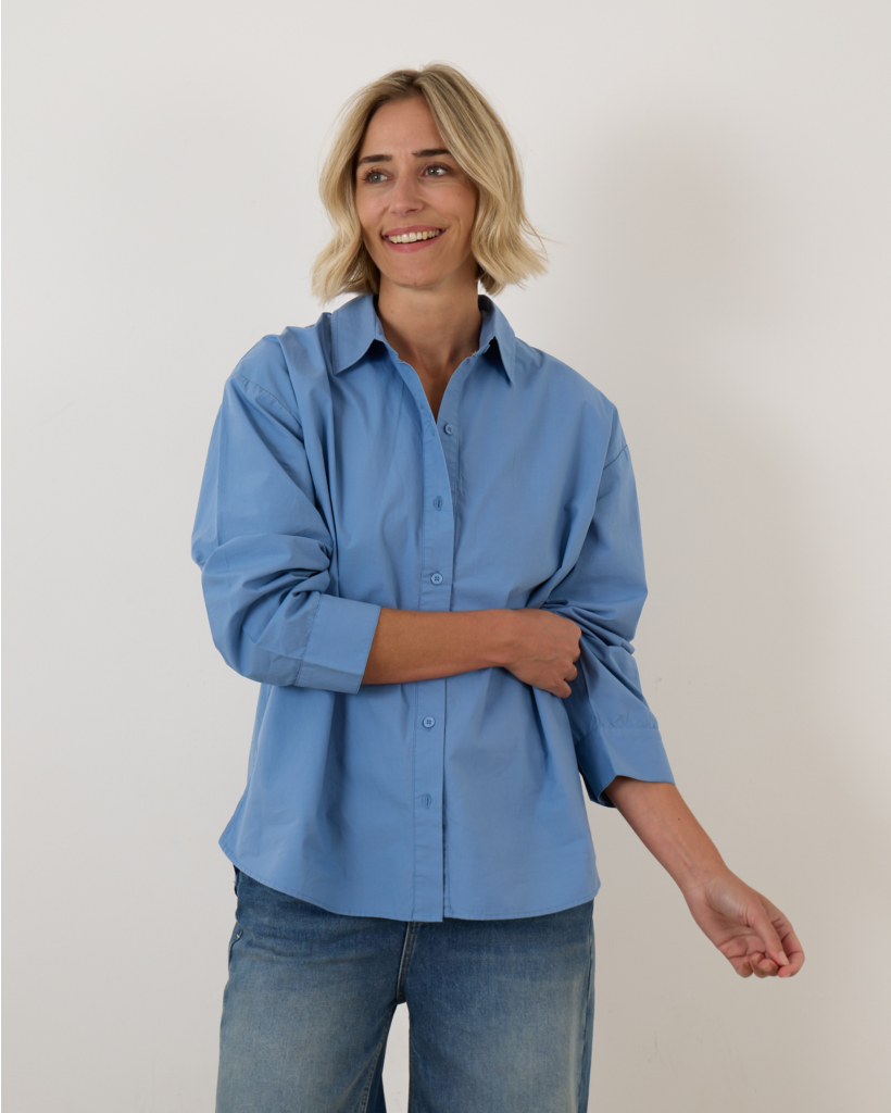 James Blouse Blauw