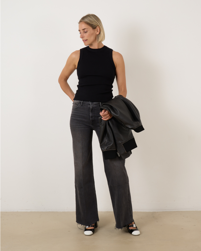 The Hustler Roller Wide Leg Jeans Grijs