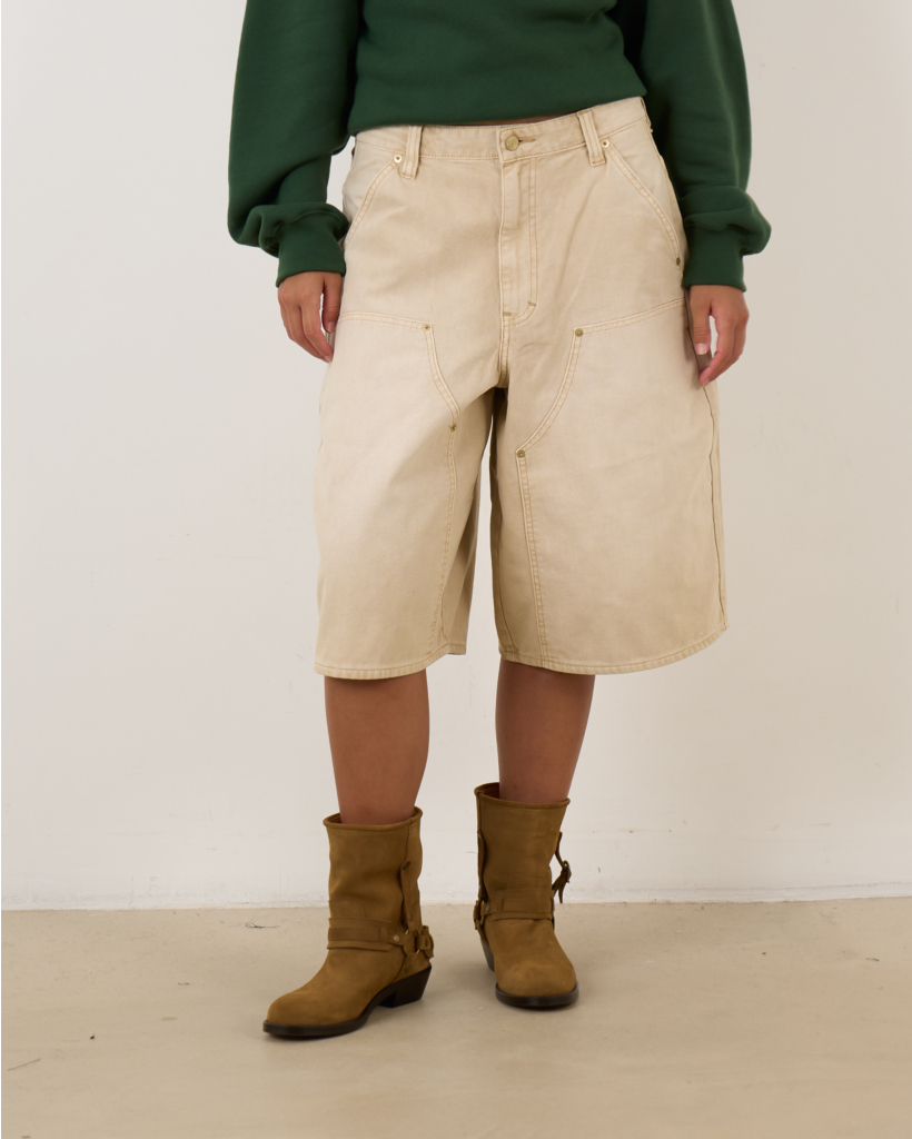 Double Knee Shorts Tea Stain