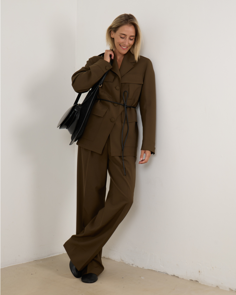 safari blazer Kaki groen