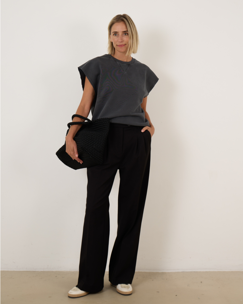 Wanda Pantalon Roble Fleece Zwart L32