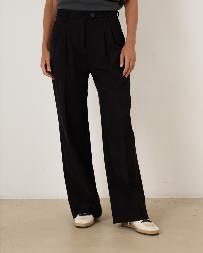 Wanda Pantalon Roble Fleece Zwart L32