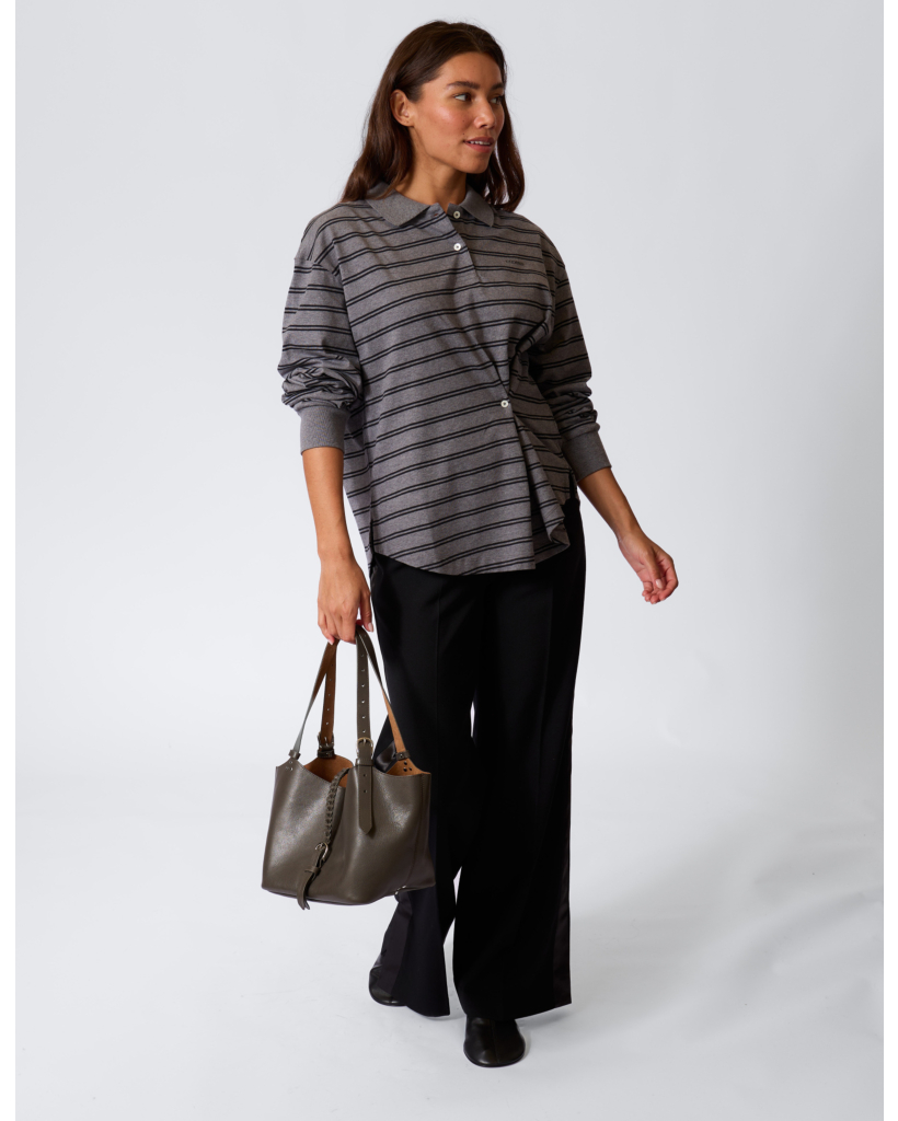 Flye Flared Pant met Smoking Bies Zwart L32