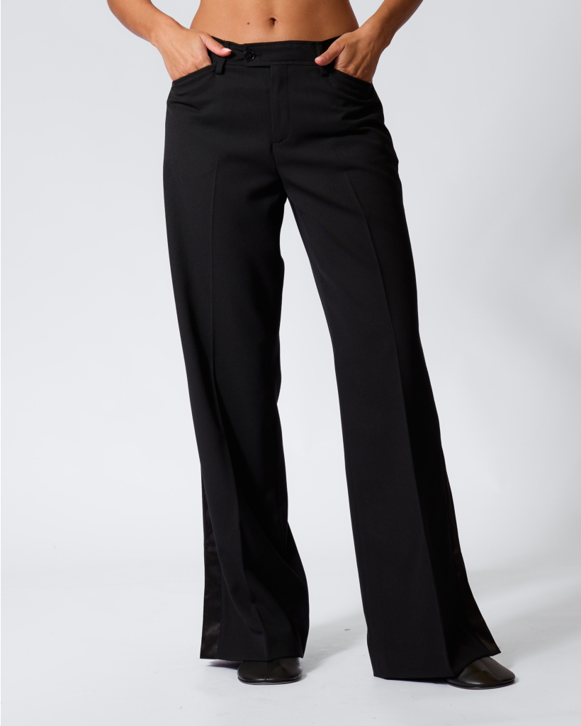 Flye Flared Pant met Smoking Bies Zwart L32