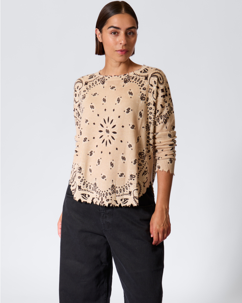 Mela Bandana Sweater Marron Organi