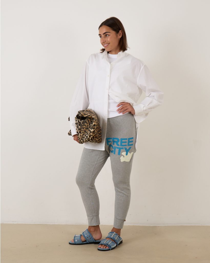 Large 3/4 Sweatpant Heather Skies