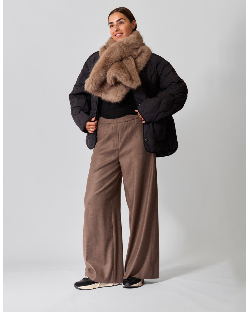 Aveline Wolblend Pull-on Pantalon Mocha Bark