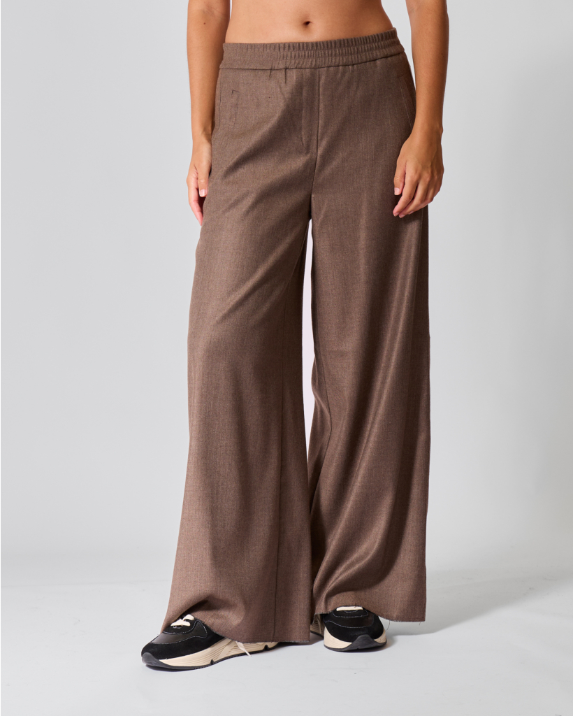 Aveline Wolblend Pull-on Pantalon Mocha Bark