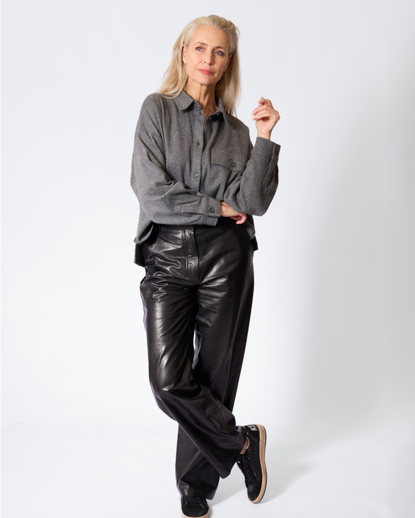 Agiate Overshirt Lichtgrijs