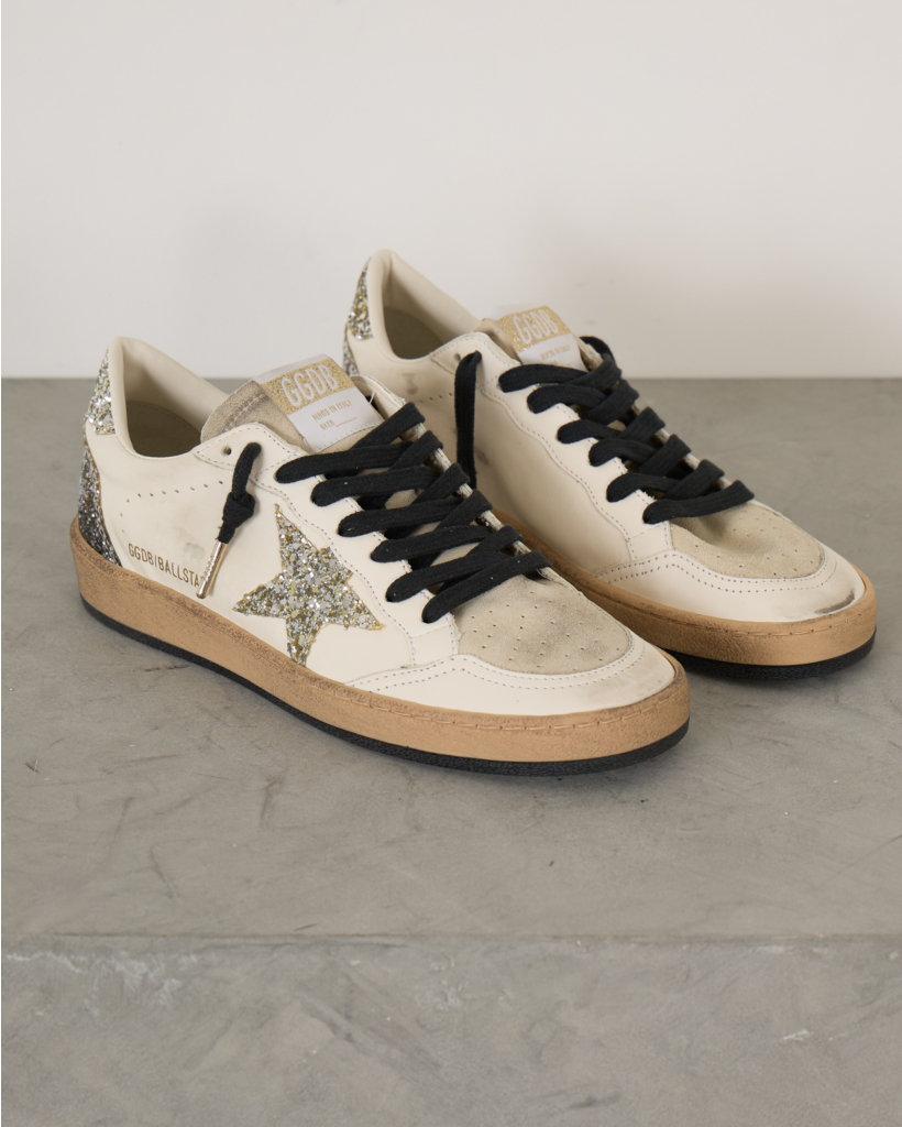 Ball Star Glitter Sneaker White Seepearl