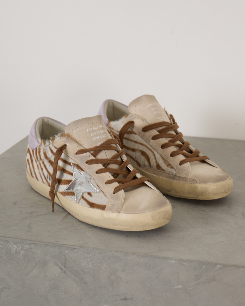 Super Star Sneakers Zebra White Brow