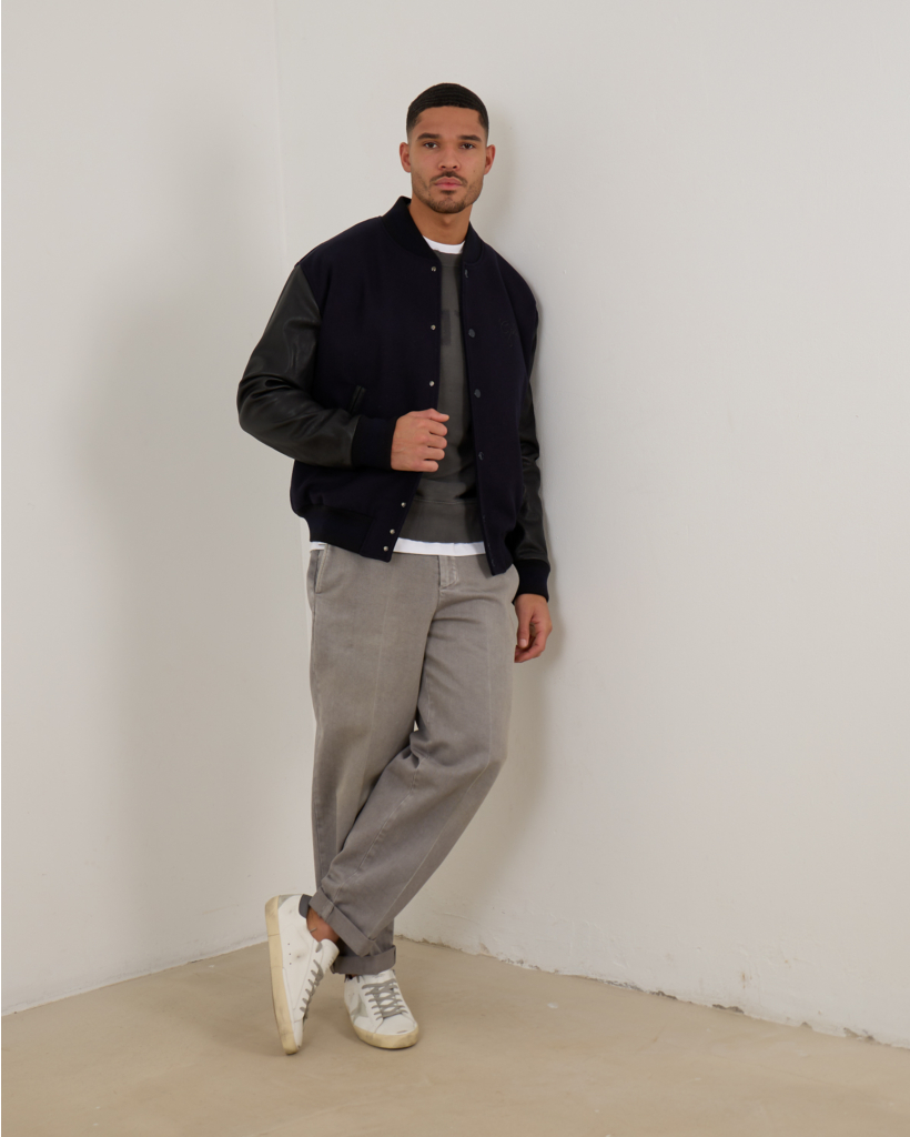 Distressed Printed Sweatshirt Antraciet