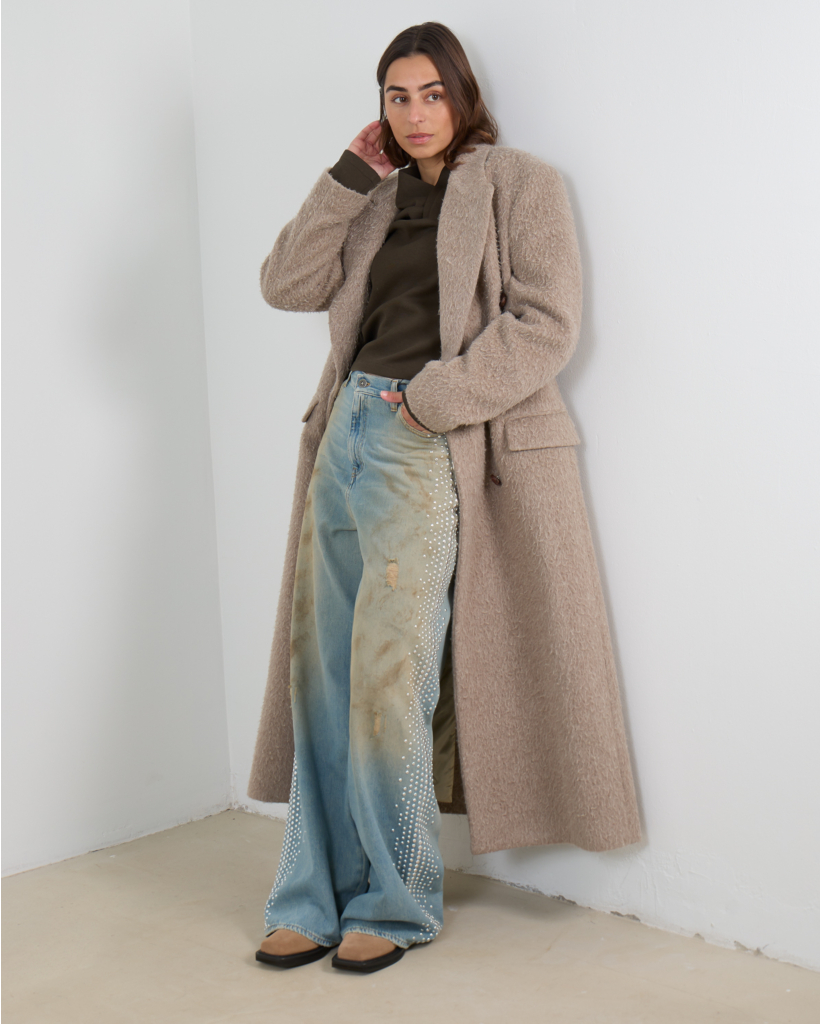 Mantel Taupe Met Centuur