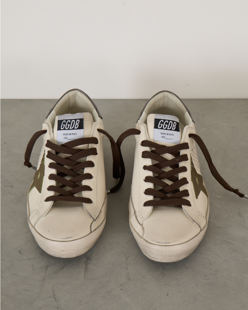 Super Star Sneakers Wit Groen