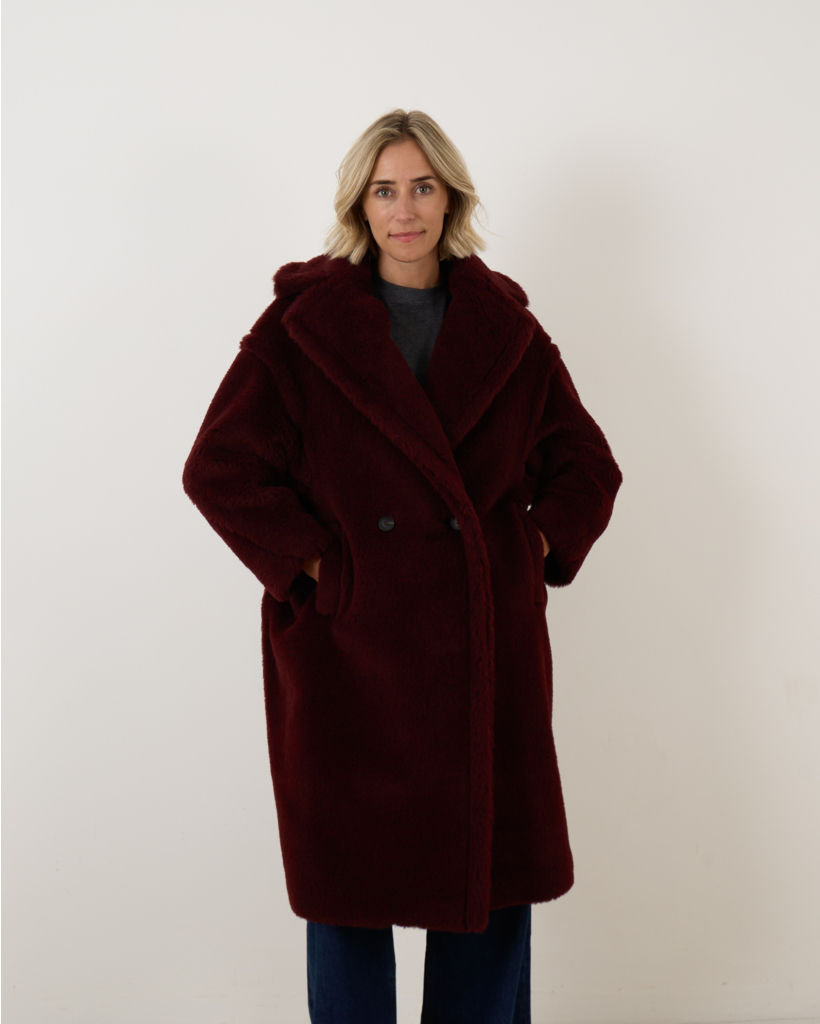 Tedgirl Bear Coat Cherry