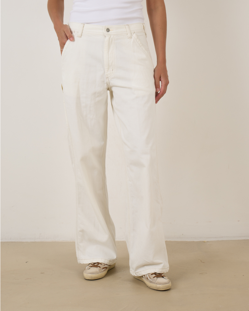 Teri Wideleg Carpent pant Vintage cream