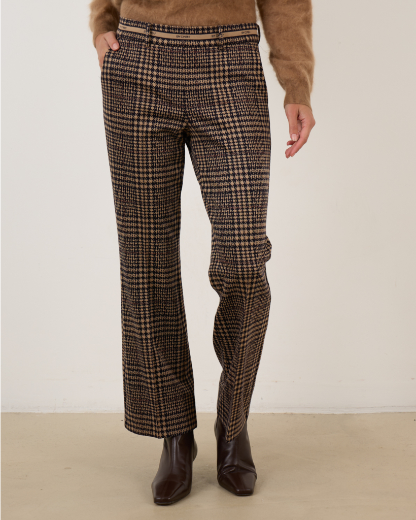Francoi Pantalon camel/dark navy