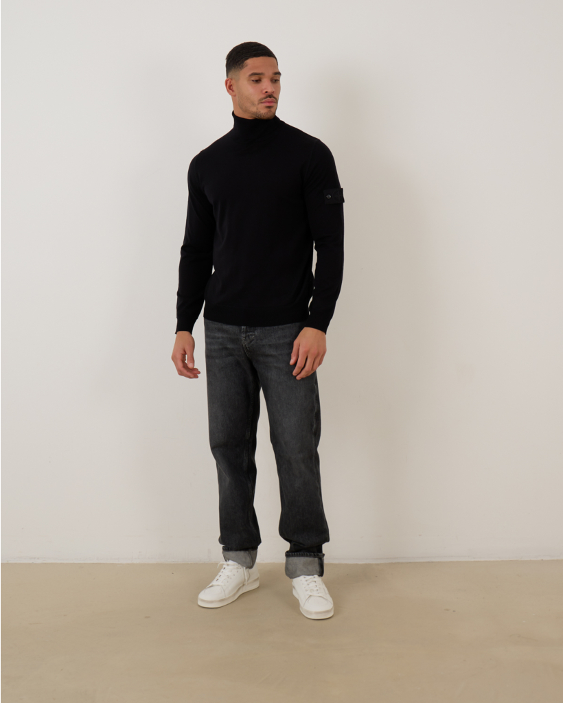 Pullover Col V0029 Zwart