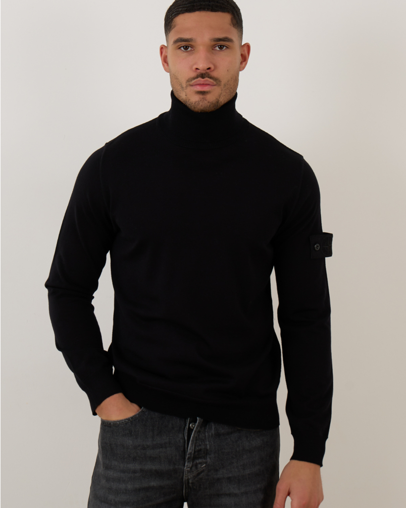 Pullover Col V0029 Zwart