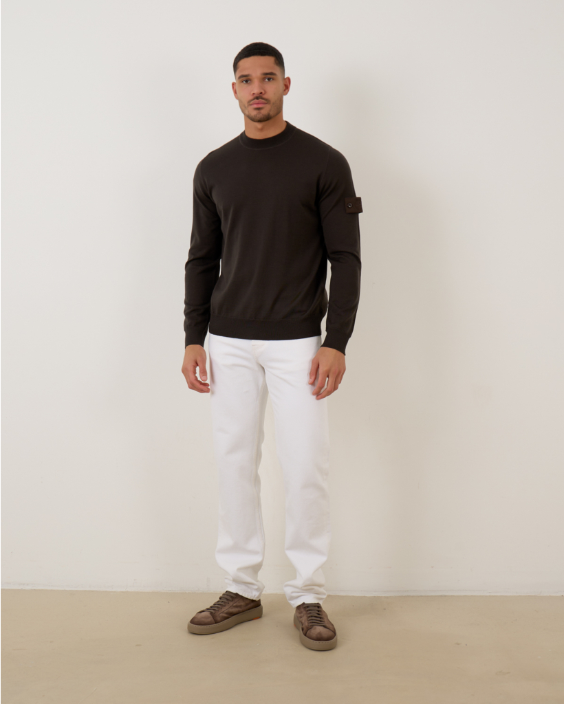 Crewneck Sweater Donker Bruin