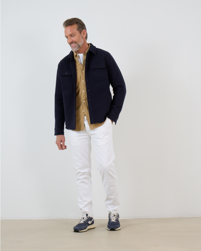 Brushed Flannel Overhemd Shirt Khaki