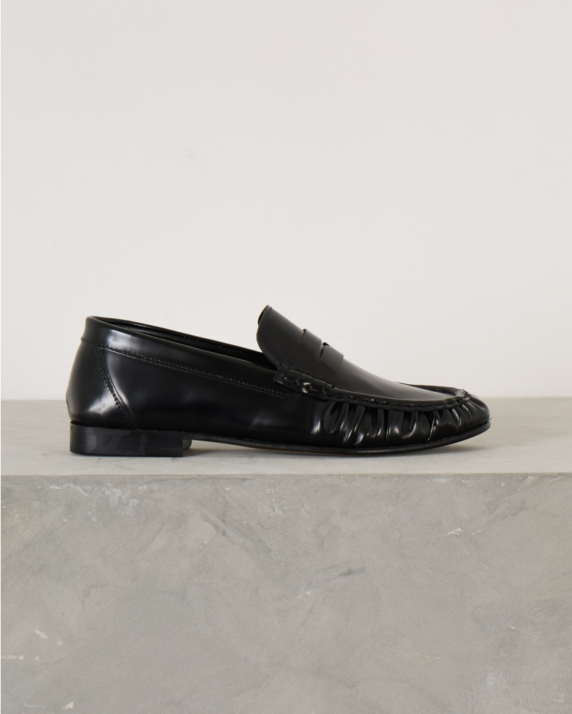 Penny Loafer Wrinkle Polished Black