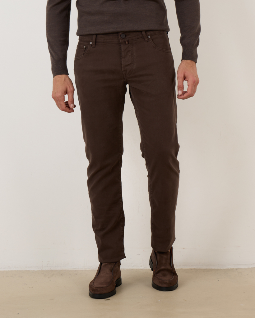 Nick Slim Jeans Marrone