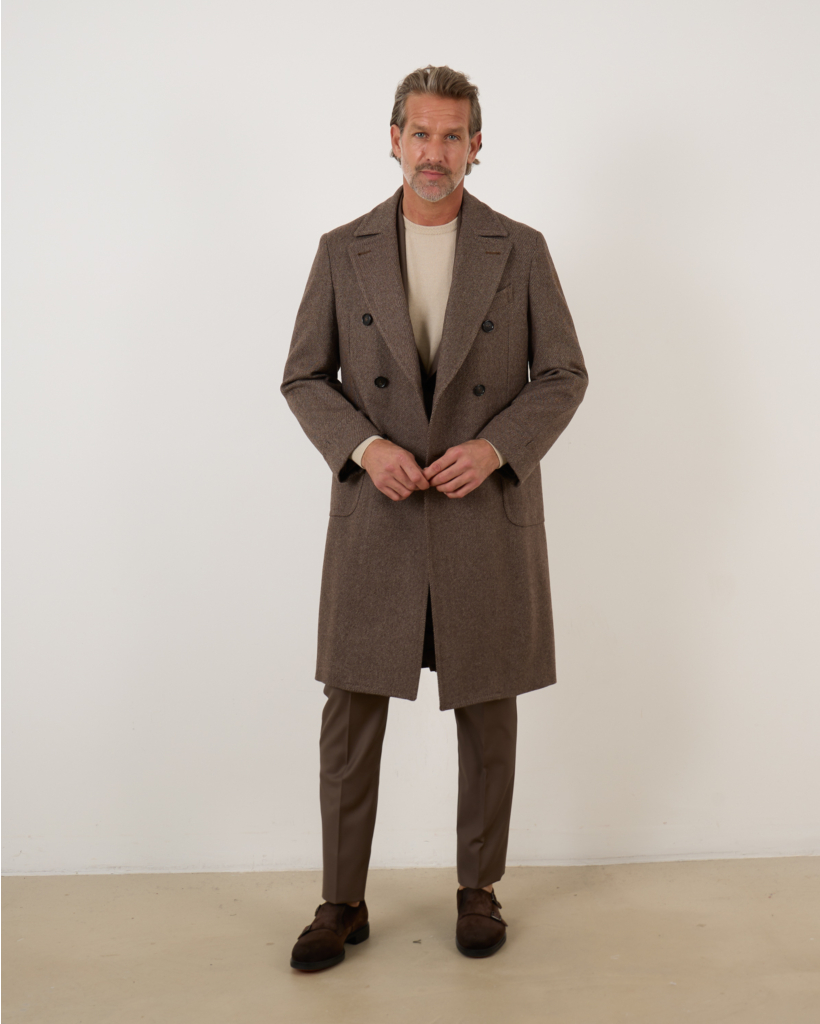 Zevallos Half Lange Jas Bruin 