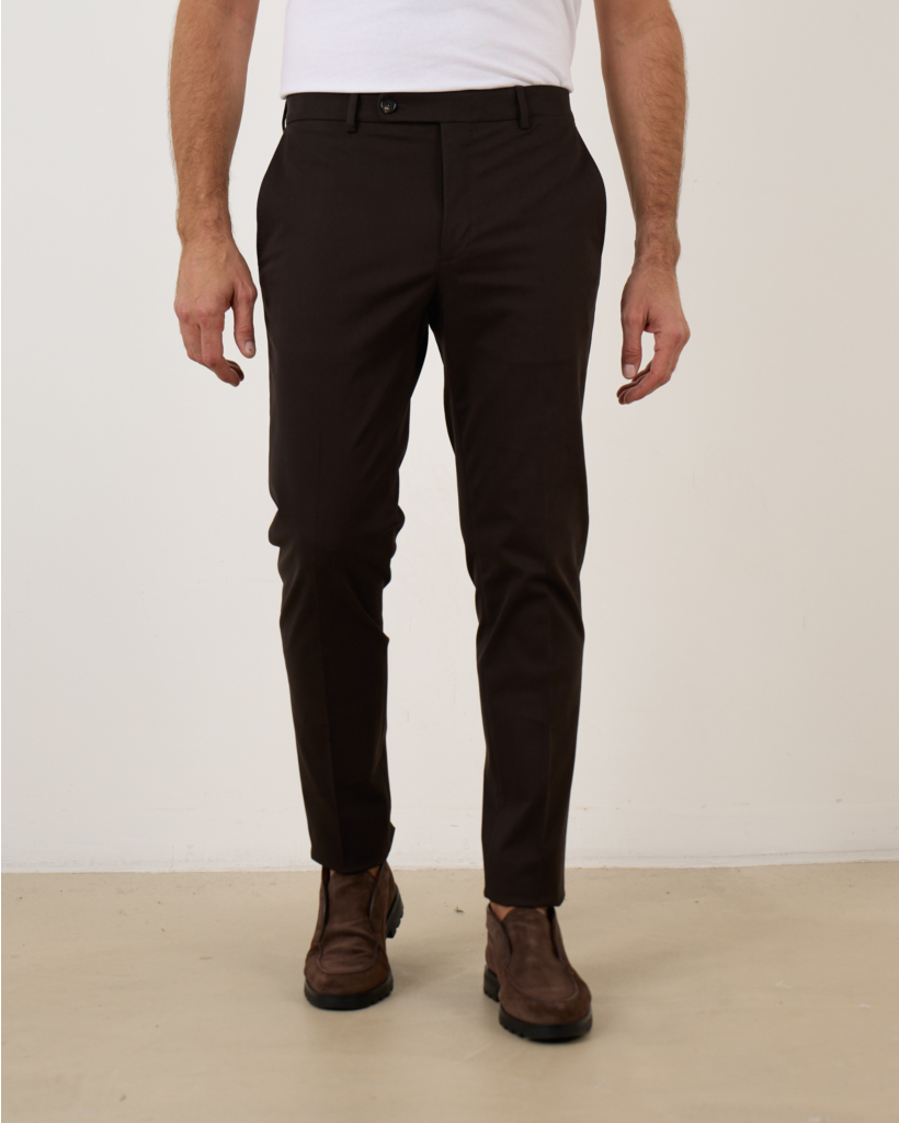 Casual Pantalon Marrone