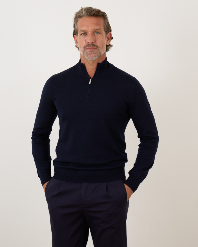 Half Zip Pullover Navy