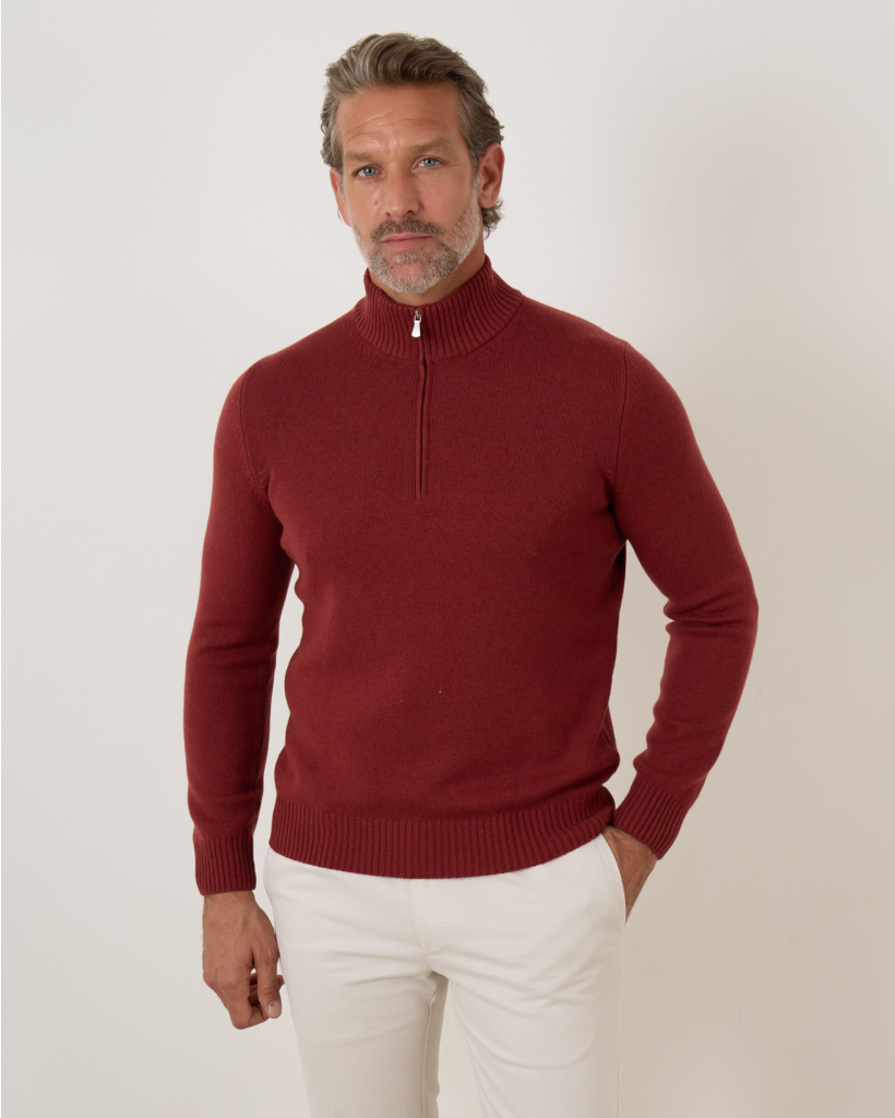 Half Zip Pullover Brique
