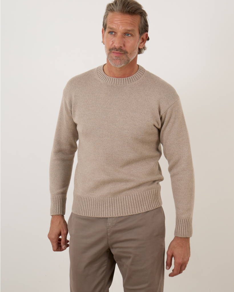 Pullover Ronde Hals Beige