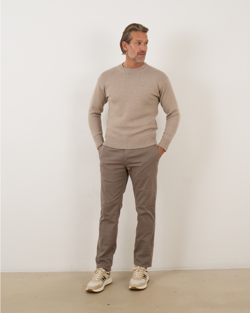Pullover Ronde Hals Beige
