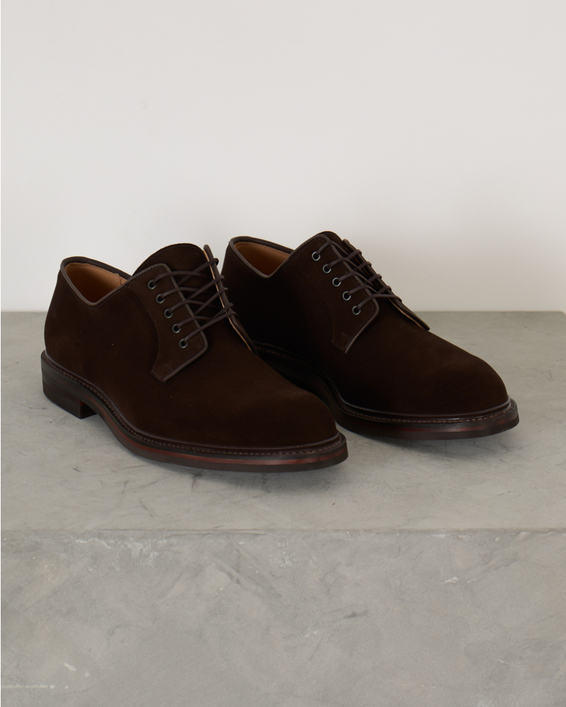 Lanrak 3 Schoen Dark Oak Suede