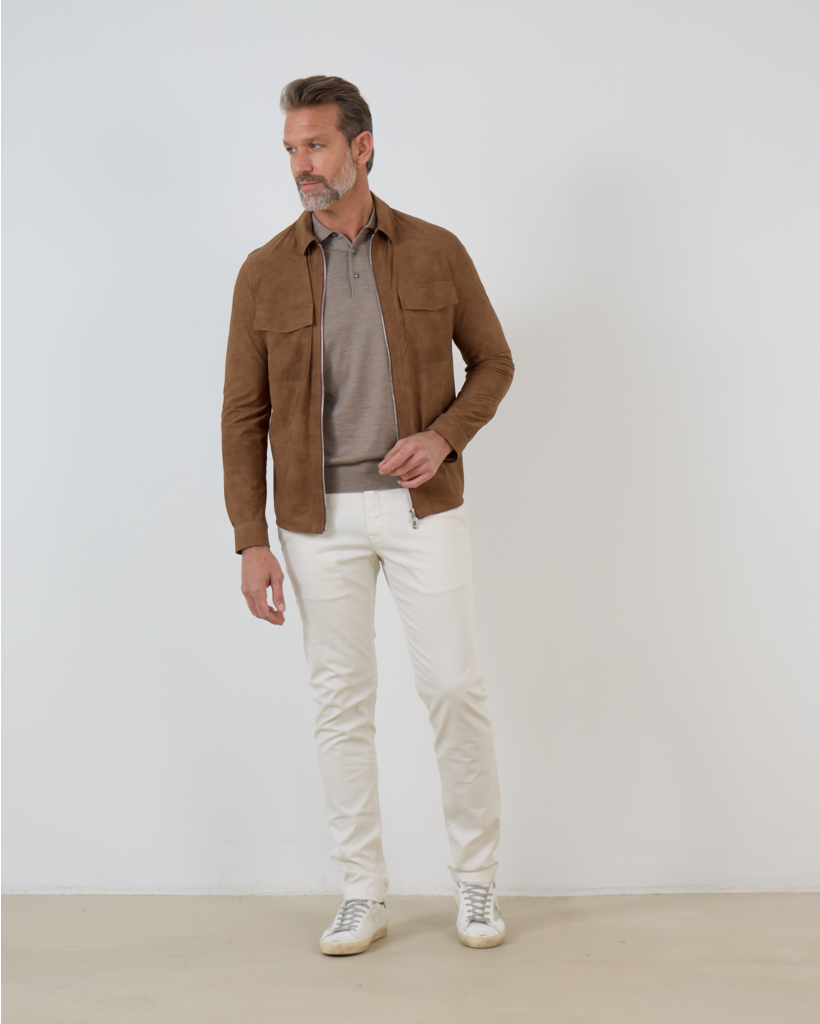 Sportman Polo Pullover Sand