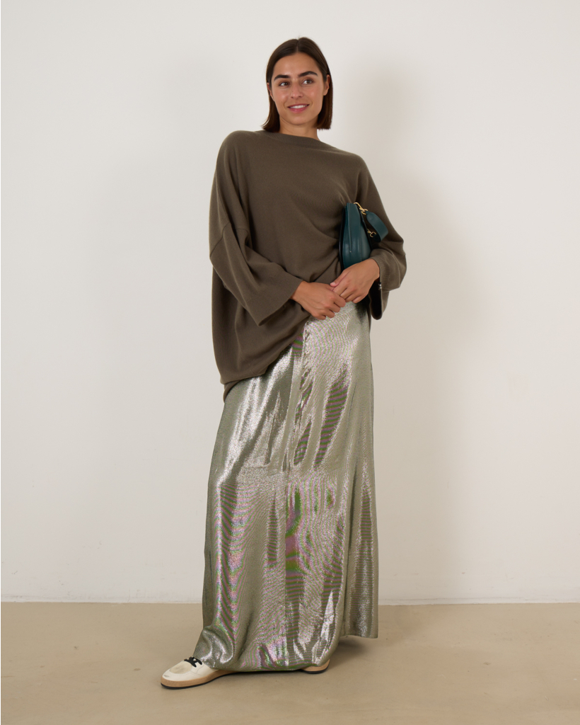 Garonne skirt Zilver Groen