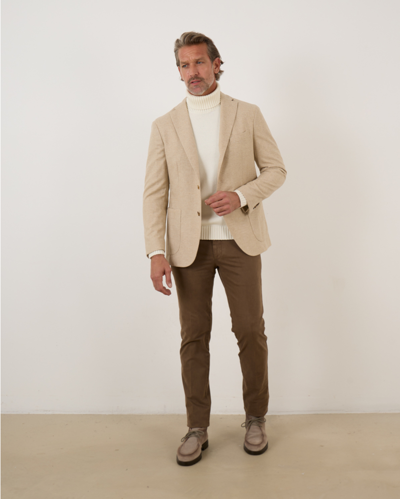 Colbert Single Breasted Beige