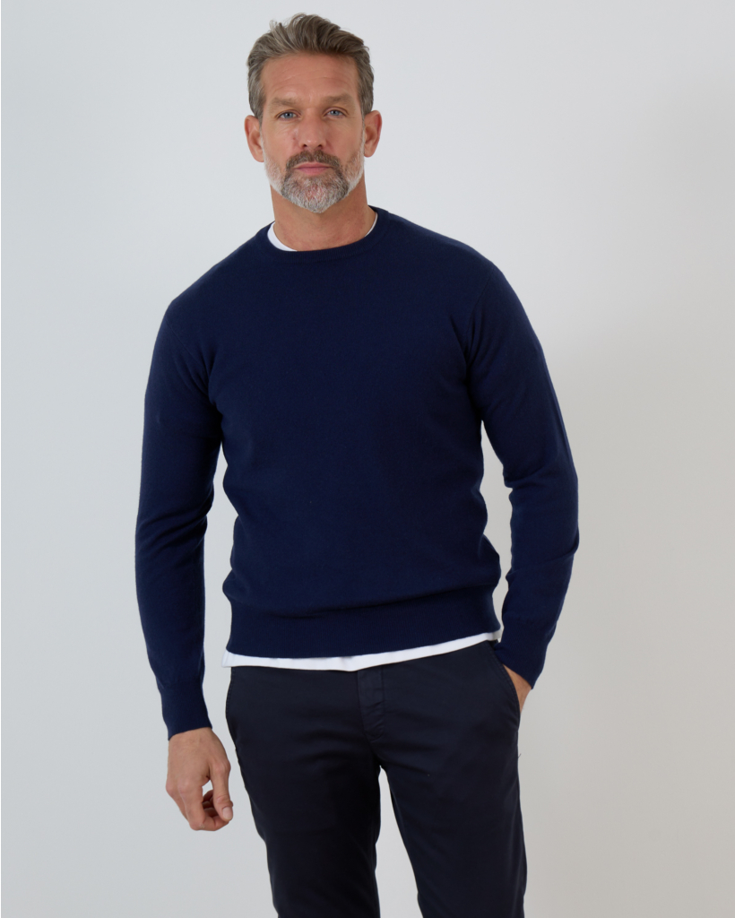 pullover ronde hals 21018 navy