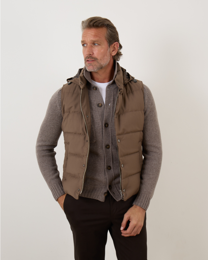 Gewatteerde Bodywarmer Tobacco Brown 